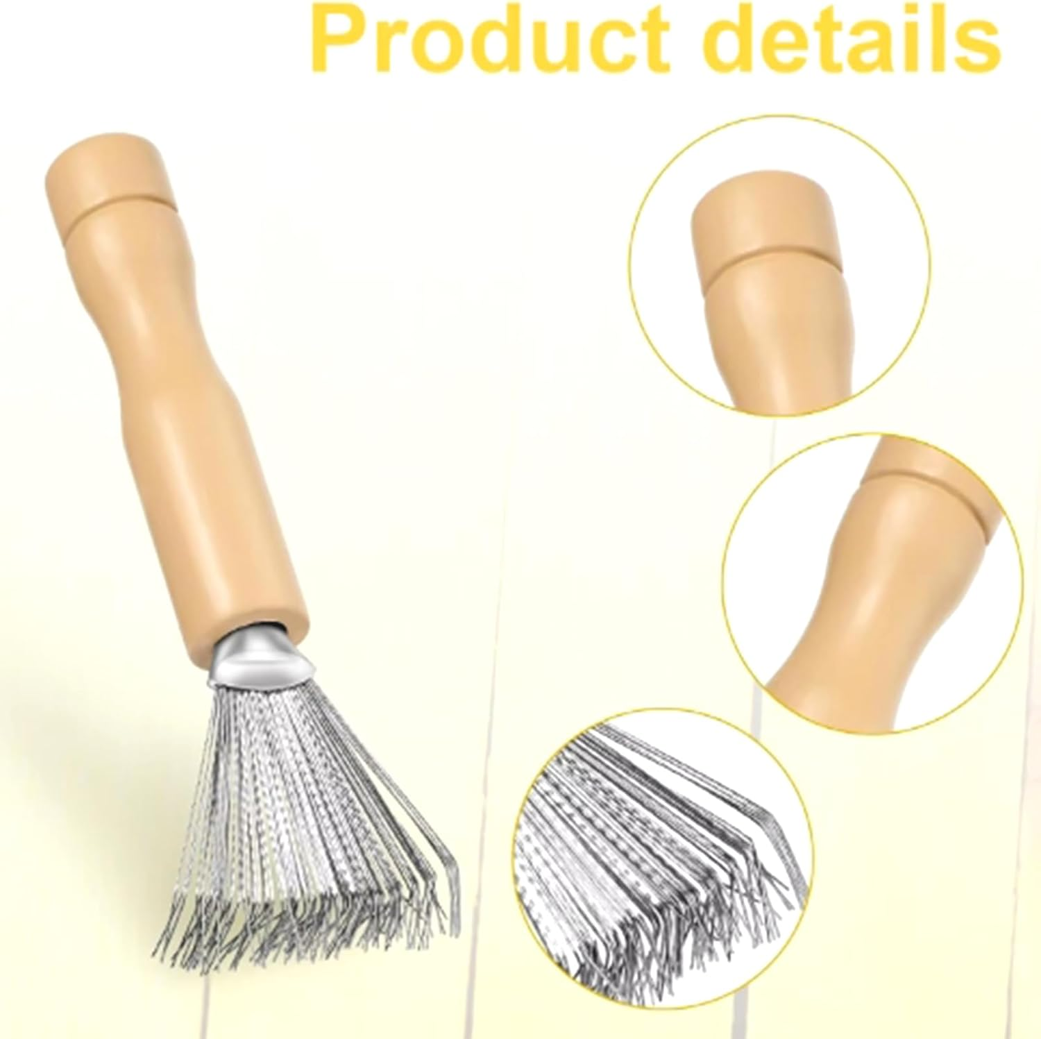 3 Piece Brush Cleaner, Hair Brush Cleaner, Hair Brush Cleaner Tool Set, Mini Hair Brush Remover for Combs, Carpets, Bath Mats, Hair Brush Cleaning