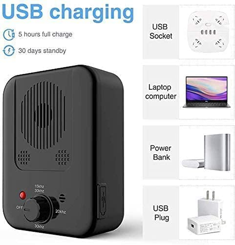 Anti Barking Device, Bark Control Device, Dog Barking Deterrent with Adjustable Level Sonic Bark up Dog Training Tools to 50 Ft Range Safe for Dogs image number 4