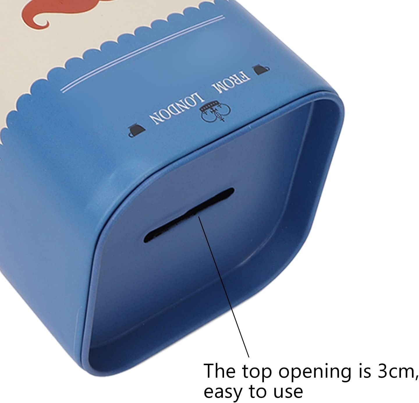 Disposal Blade Container, Blade Disposal Case Beautiful Practical Easy to Use Compact Structure Smoother for Home(Blue Beard) image number 3