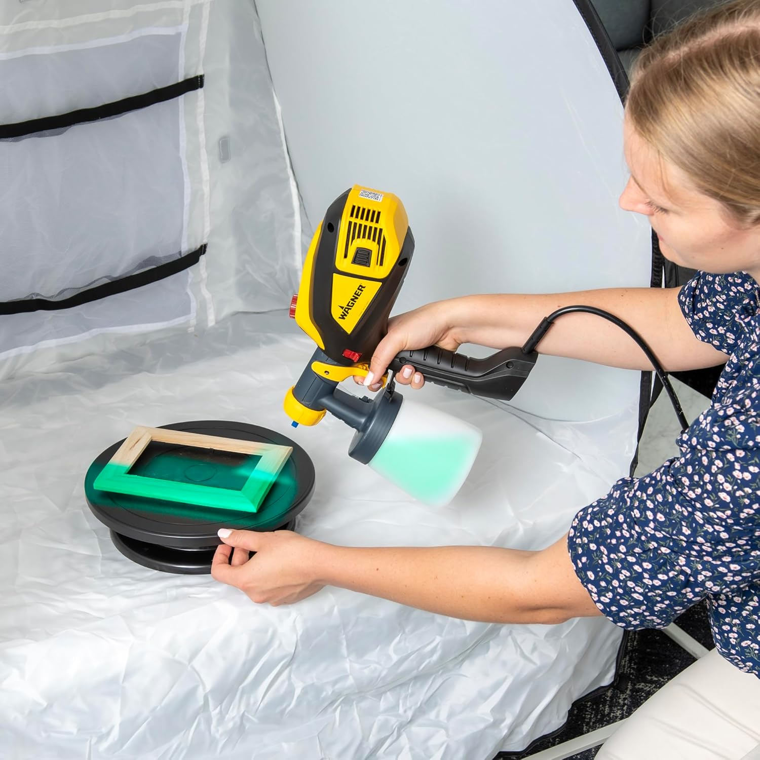 Wagner Spraytech C900086.M Turntable for Paint Spraying 11" Diameter round Platform to Hold Spraying Projects, Smooth Rotation for Paint Spraying and Crafting Projects image number 5