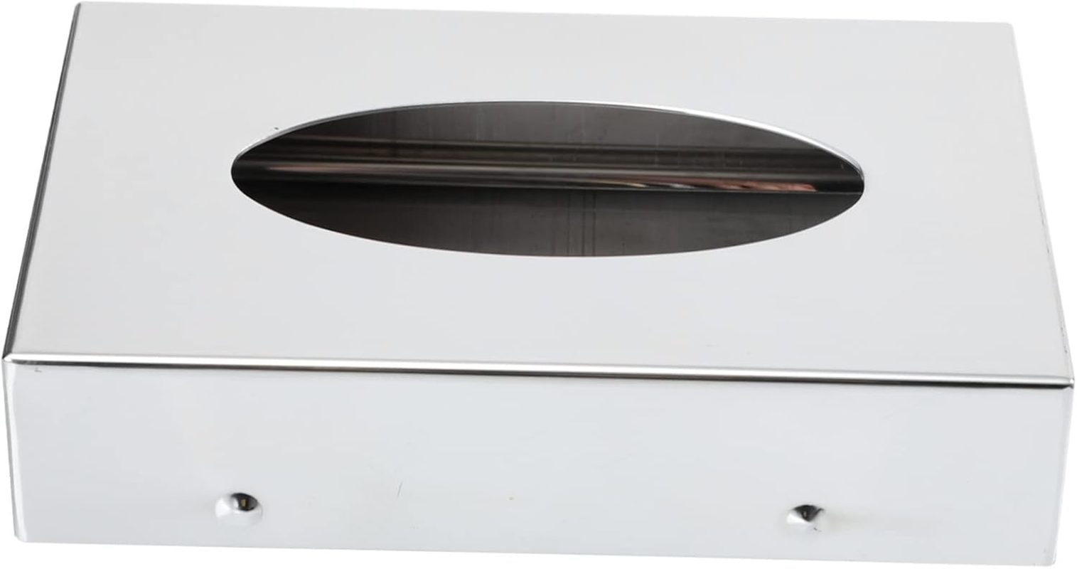 SHOWERORO Mirror Paper Box Steel Tissue Container Desktop Tissue Case Tissue Storage Box Home Paper Container Napkin Storage Holder Multi-Purpose Tissue Holder image number 6