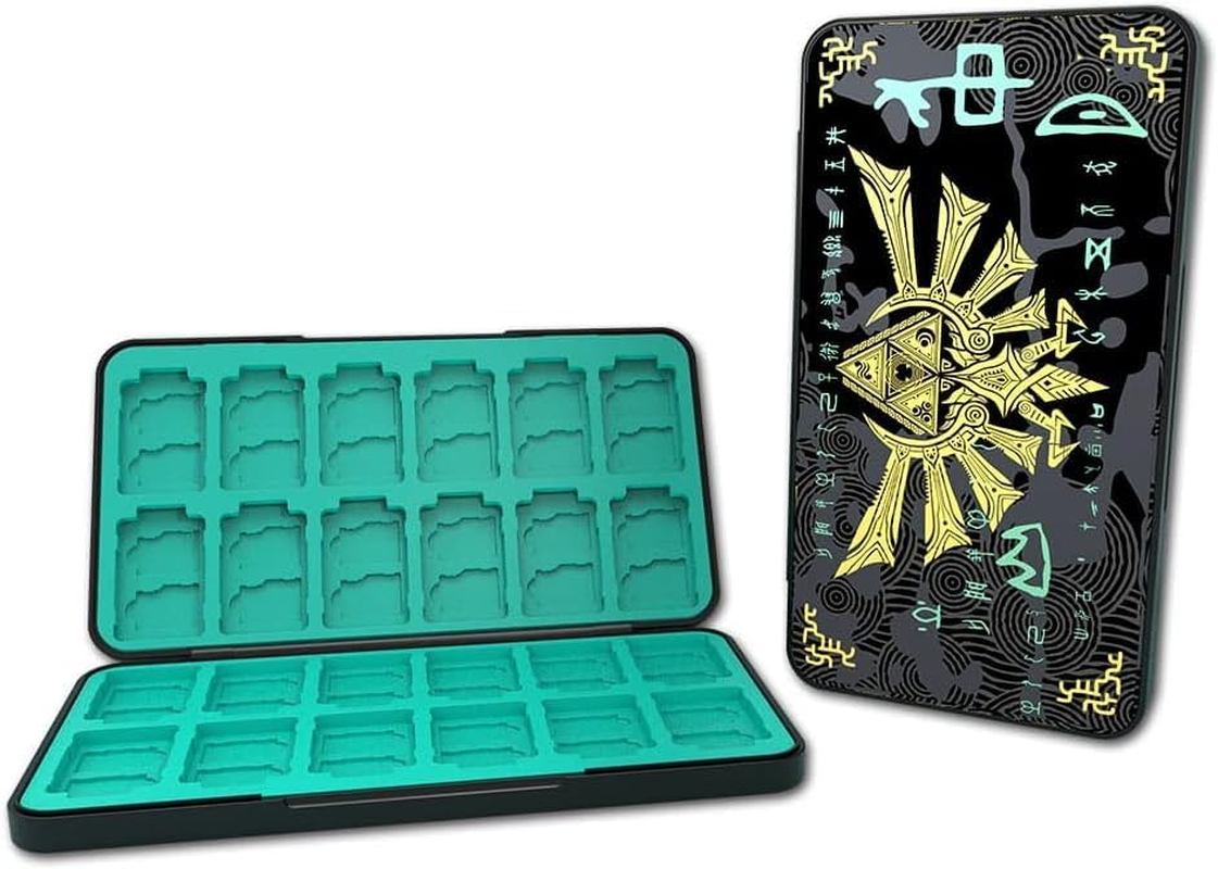 Game Case Compatible with Nintendo Switch/Switch Oled/Switch Lite, Switch Game Holder Cartridge Case with 24 Game & 48 Micro SD Cards Storage for Zelda Fans - Tears of Kingdom image number 4