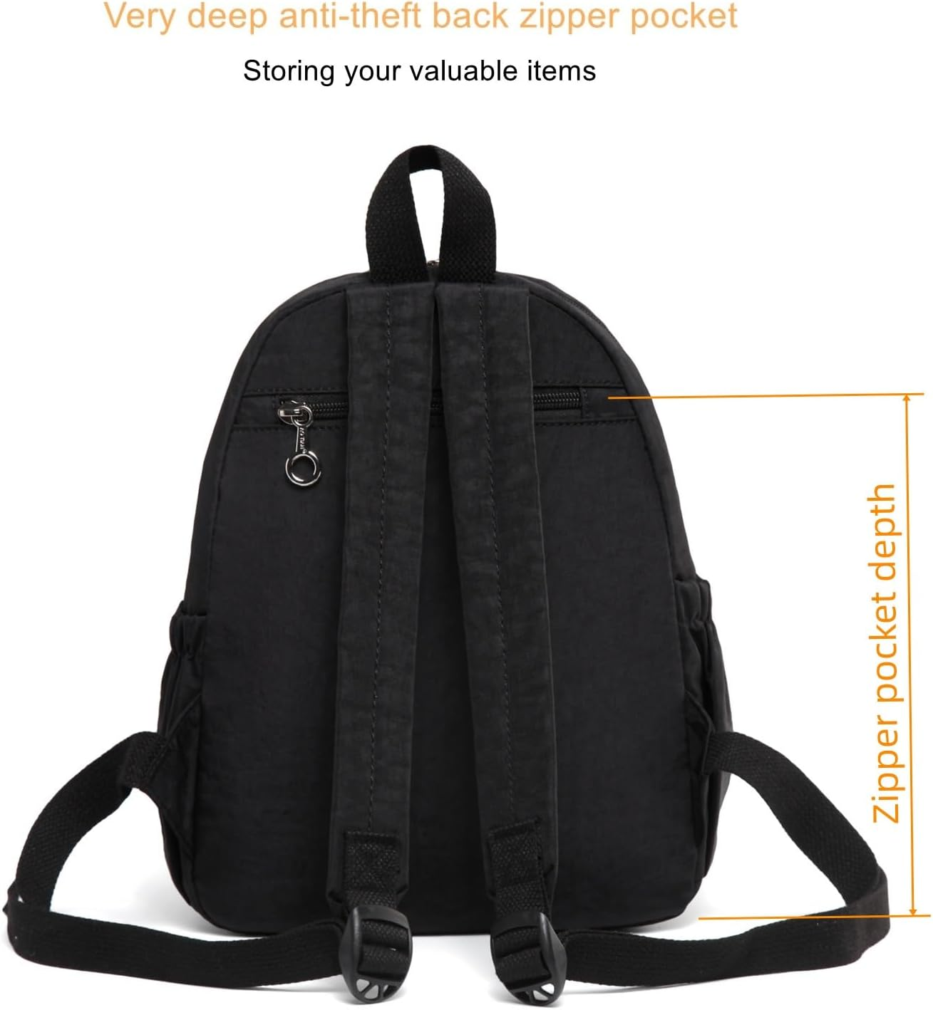 AOTIAN Women'S Mini Backpack Minimalist City Pack Lightweight Teens Daypack 7 Litres image number 3