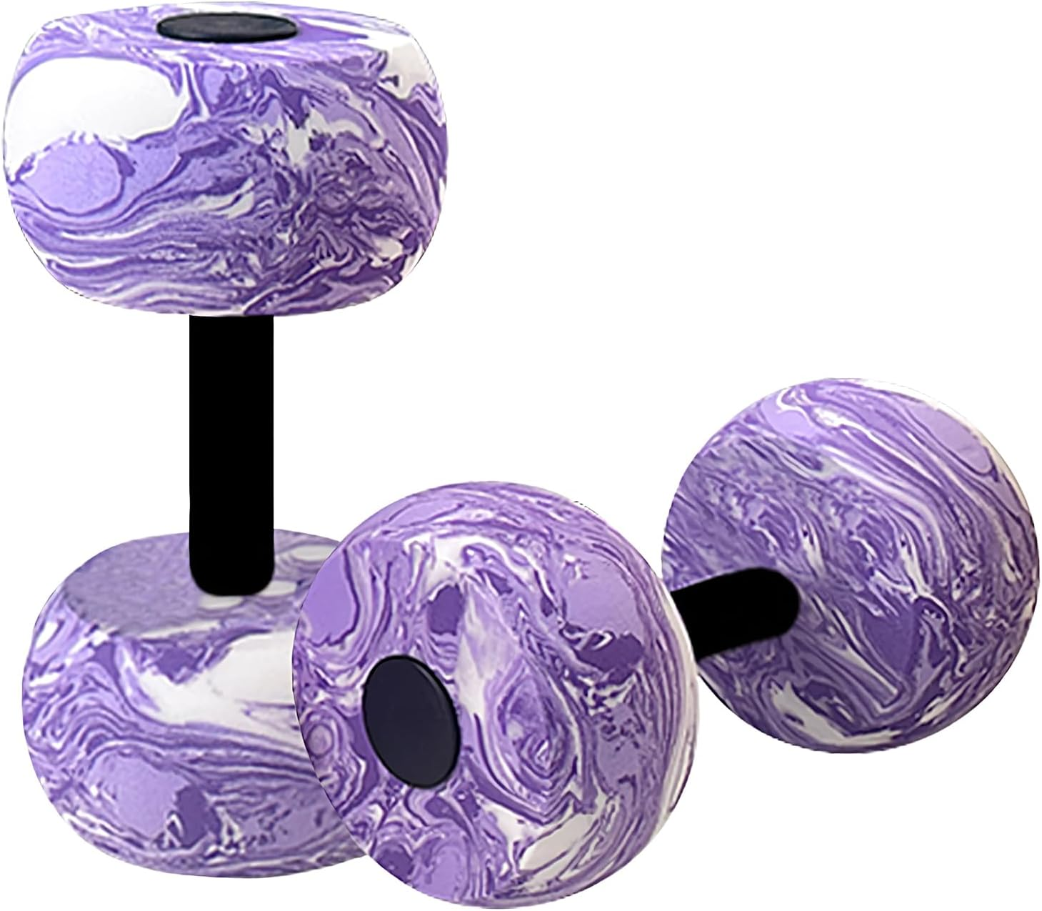 Pool Weights for Water Exercise, Aquatic Fitness Exercise Water Dumbbells, EVA Foam Water Weights Aqua Aerobics Equipment for Water Resistance Training - Camouflage Green image number 2