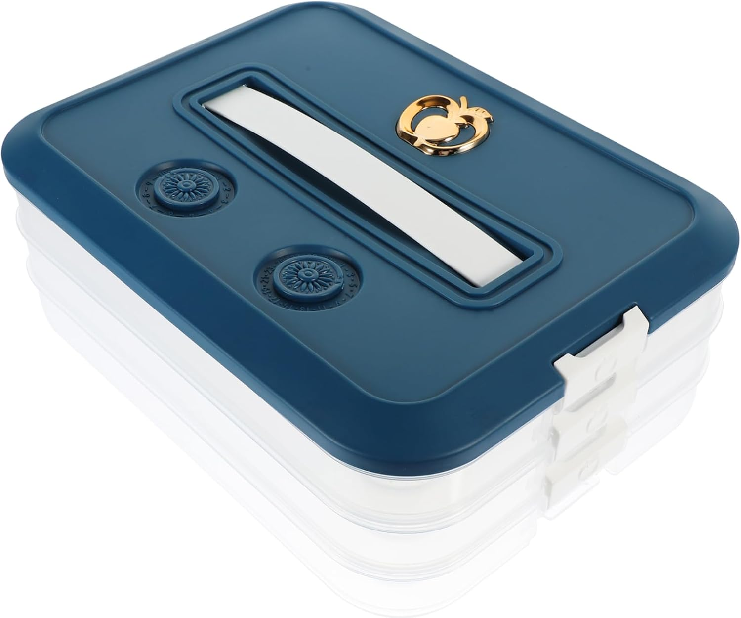 BRIGHTFUFU Fridge Multi-Layer Preservation Box for Dumplings Compact Non-Skid Design for Efficient Food Storage Safe Material for Home and Dorm Use image number 5