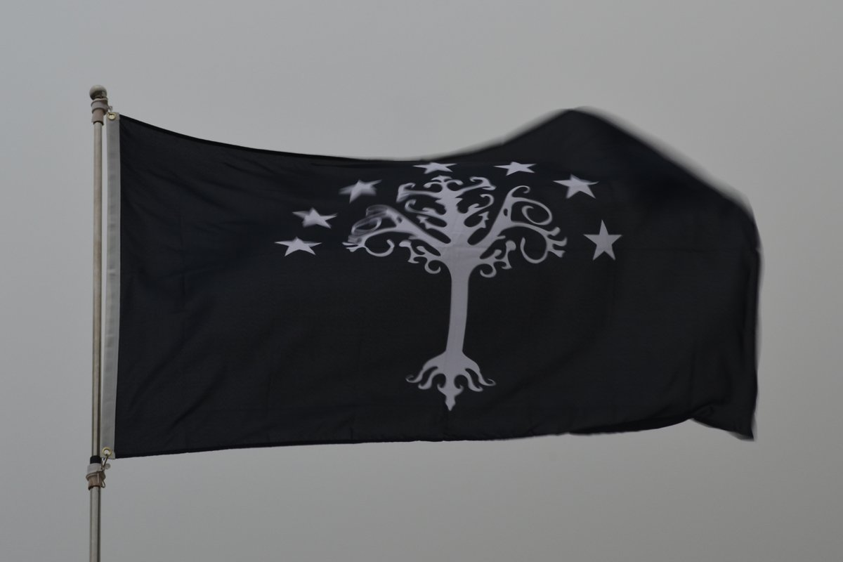 Fyon Large Gondors Flag from J. R. R. Tolkiens Middle-Earth Flag 3X5Ft image number 1