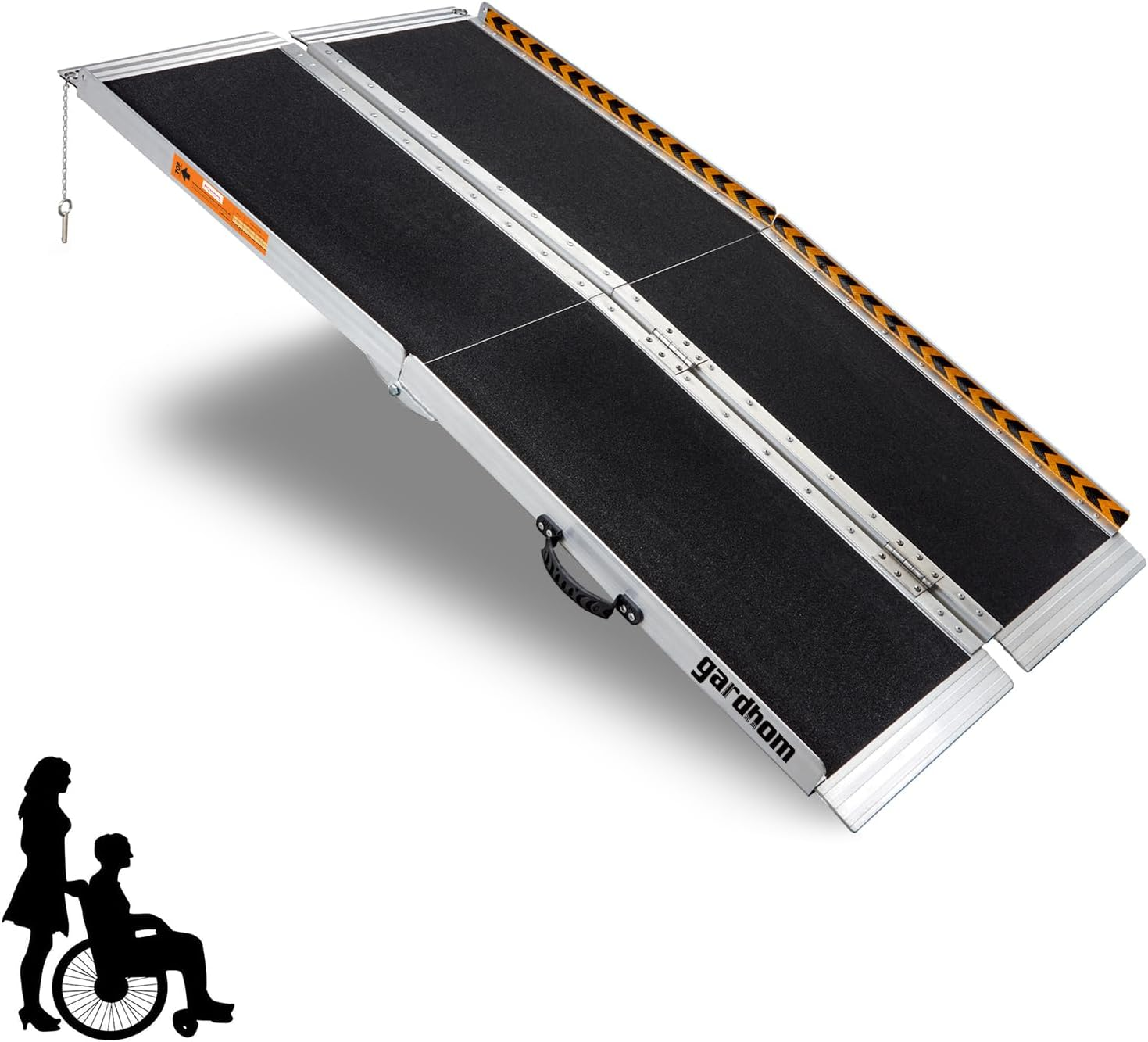 Gardhom Ramps for Wheelchairs for Home 5FT，152.5 * 74Cm Portable Handicap Ramps image number 3
