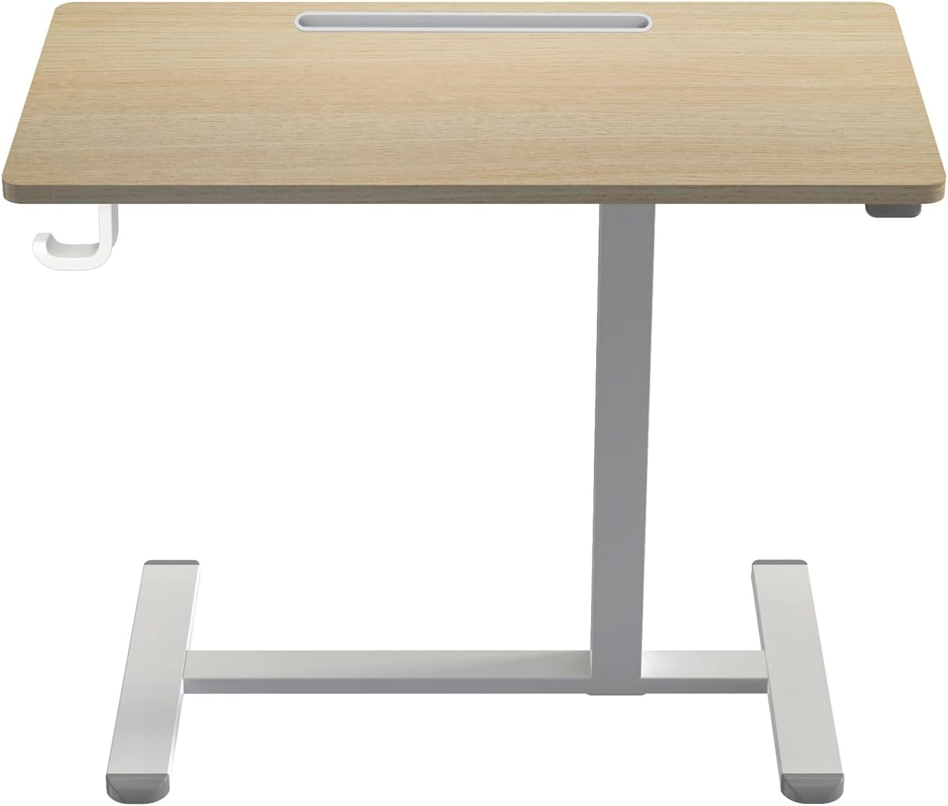 Altus Height Adjustable Portable Desk with Wheels Pneumatic over Bedside Table Timber image number 6