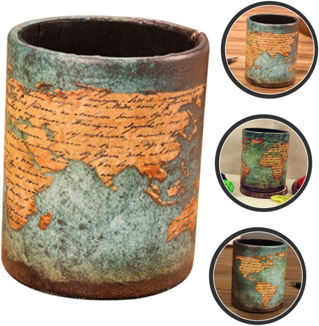 Veemoon Desk Pen Holder Pencil Holder Multipurpose Desktop Organizer Office Stationery Storage image number 5