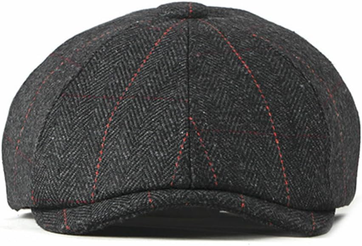FREEBIRD99 Newsboy Herringbone Ivy Irish Flat Cap Paperboy Cabbie Gatsby Hat image number 3