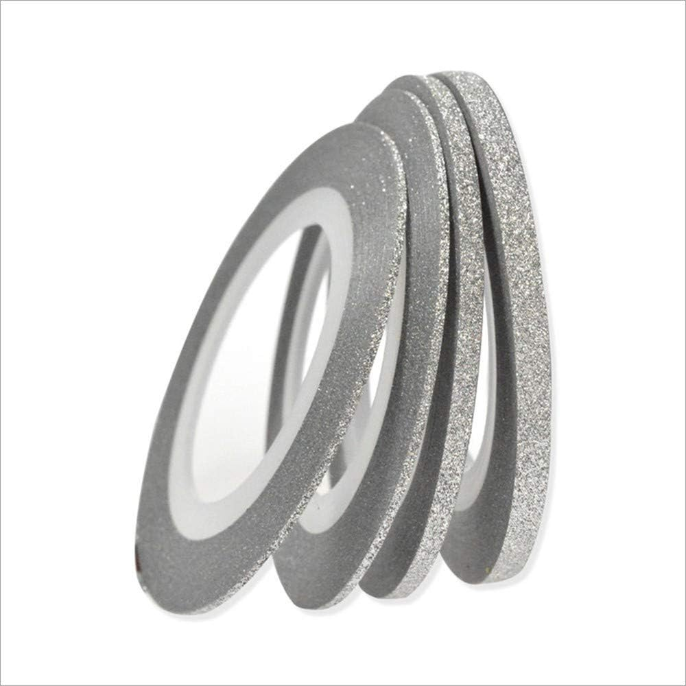 1 Rolls Nail Art Glitter Gold Silver Stripping Tape Line Strips Decor Tools 1Mm2Mm3Mm Nail Sticker DIY Beauty Accessories (1Mm, Gold)