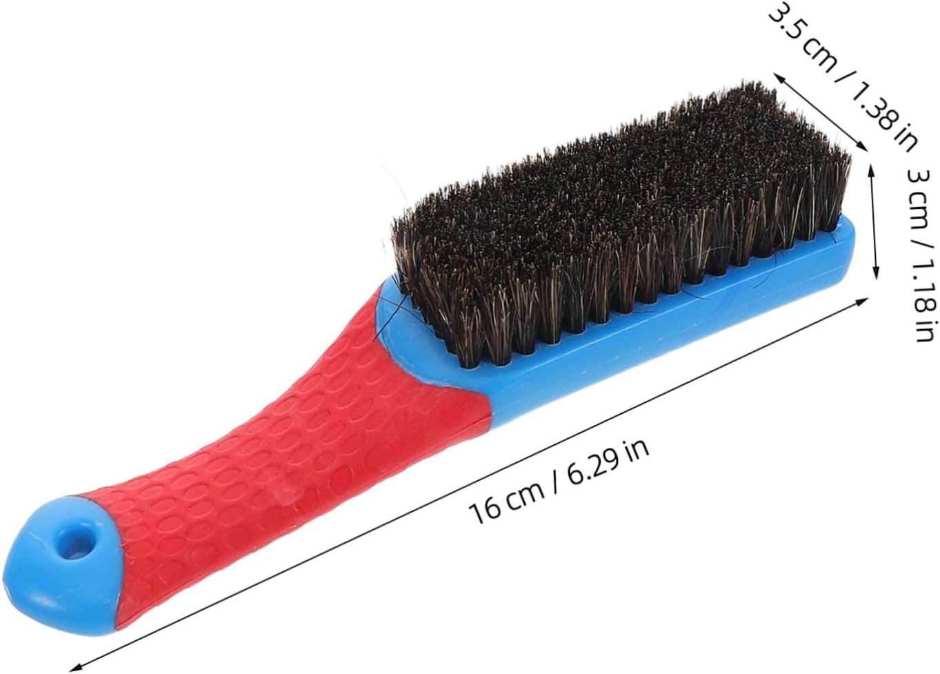 TOGEVAL Car Interior Fabric Cleaning Brush with Soft Bristles and Blue Handle for Upholstery, Leather, Dashboard, Pet Hair Removal and Carpet Detailing Tool for Auto Interior Care image number 4