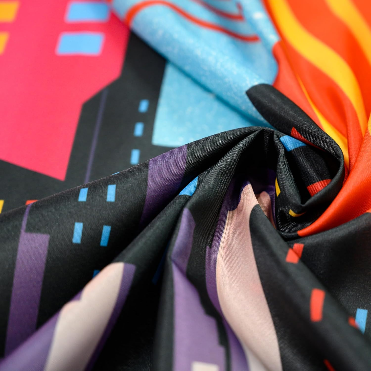 Superheroes Cityscape Photography Backdrop, Studio Props & Mask. Great as Super Hero City Photo Booth Background &ndash; Girl Birthday Party & Event Decorations image number 5