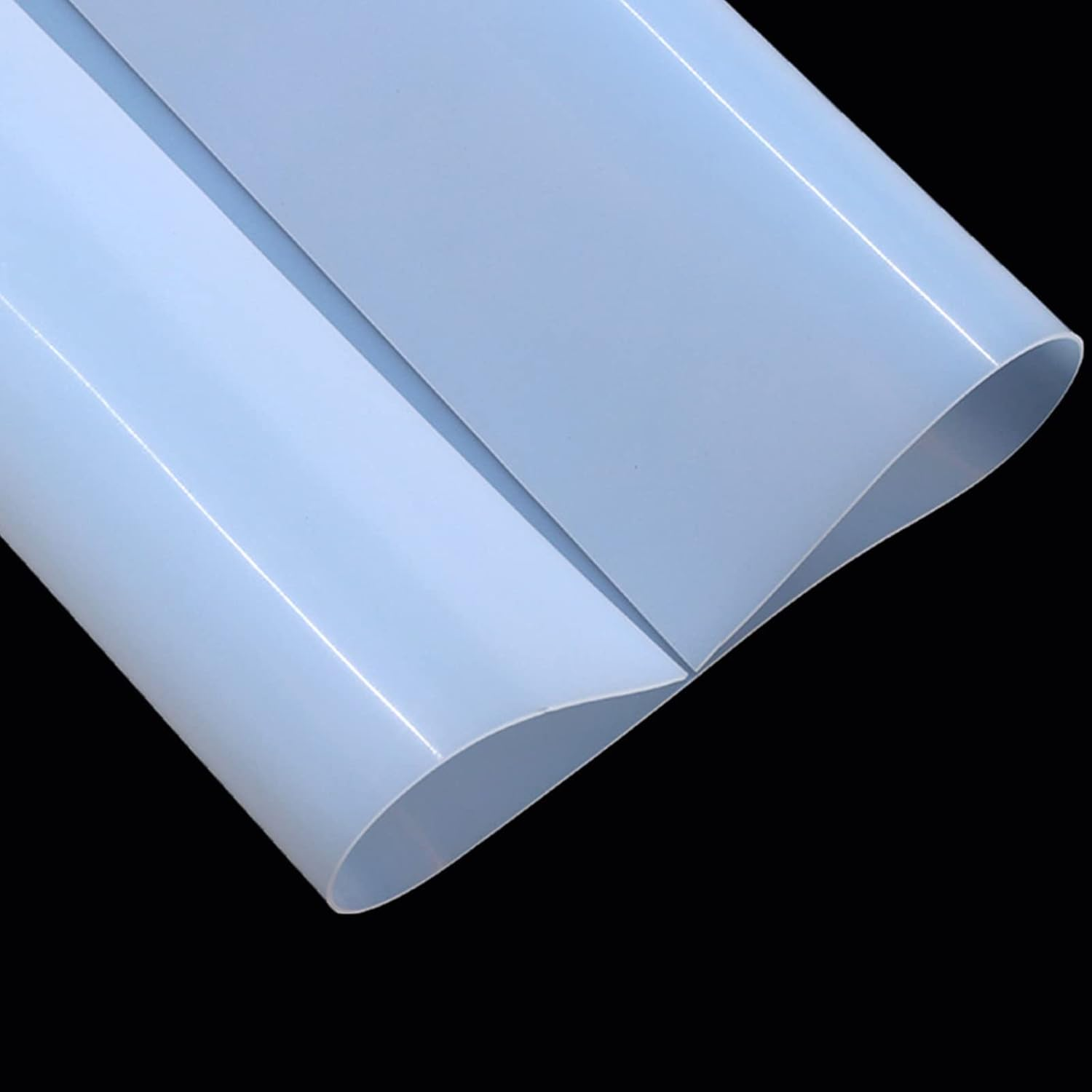 Thin Silicone Rubber Sheet Heat Resistant Gaskets Panel DIY Material Model Craft Pads, Seals,1Mm Thick 300X300Mm(12"X12") (Clear White) image number 4