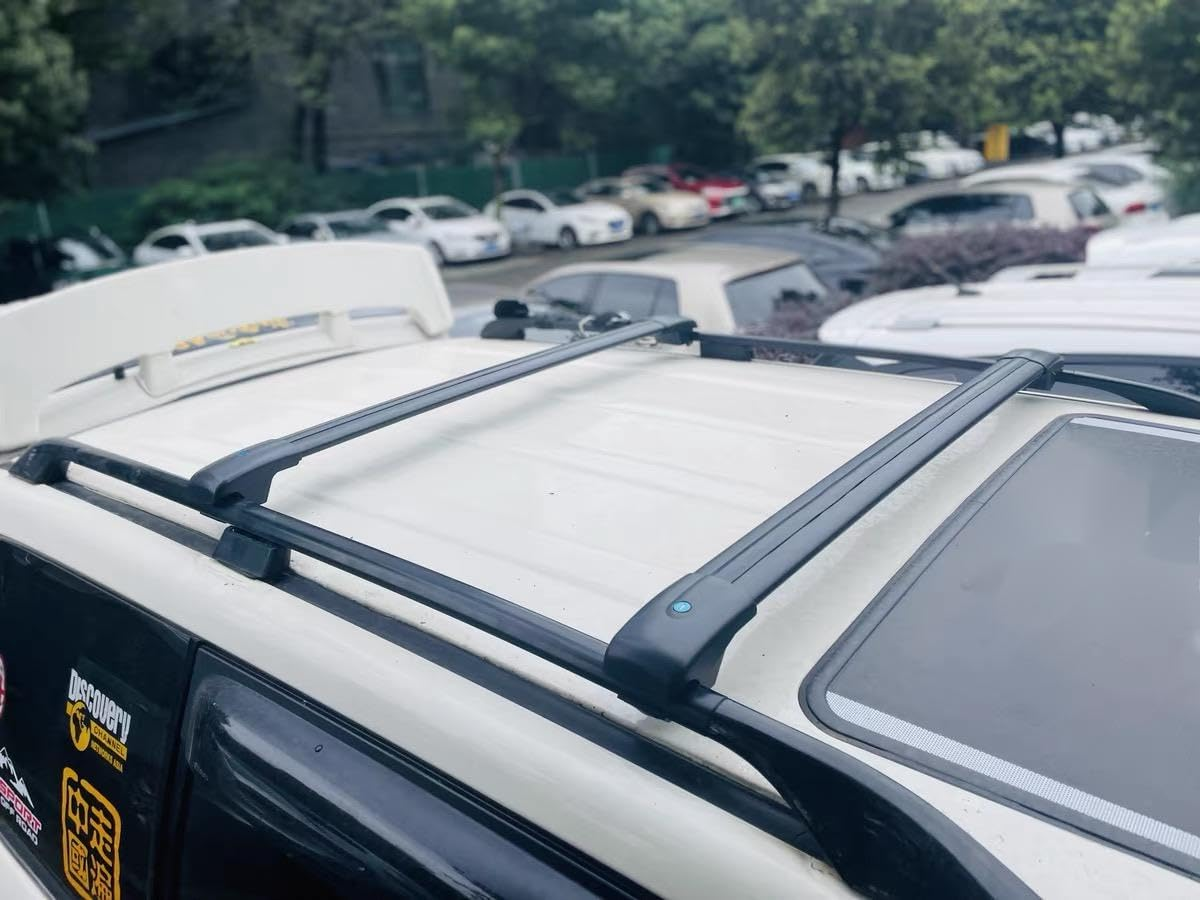 TINIANHHCT Upgraded Cross Bars Roof Rack Lockable Compatible with Hyundai Santa Fe 2024 2025 Aluminum Crossbars Cargo Carrier（Black） image number 4