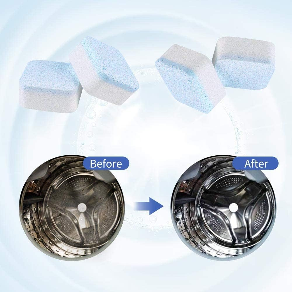 NATRUTH 30 Pack Washing Machine Cleaner Tablets, Solid Washer Deep Cleaning Tablet, Clean inside Drum and Laundry Tub Seal image number 3