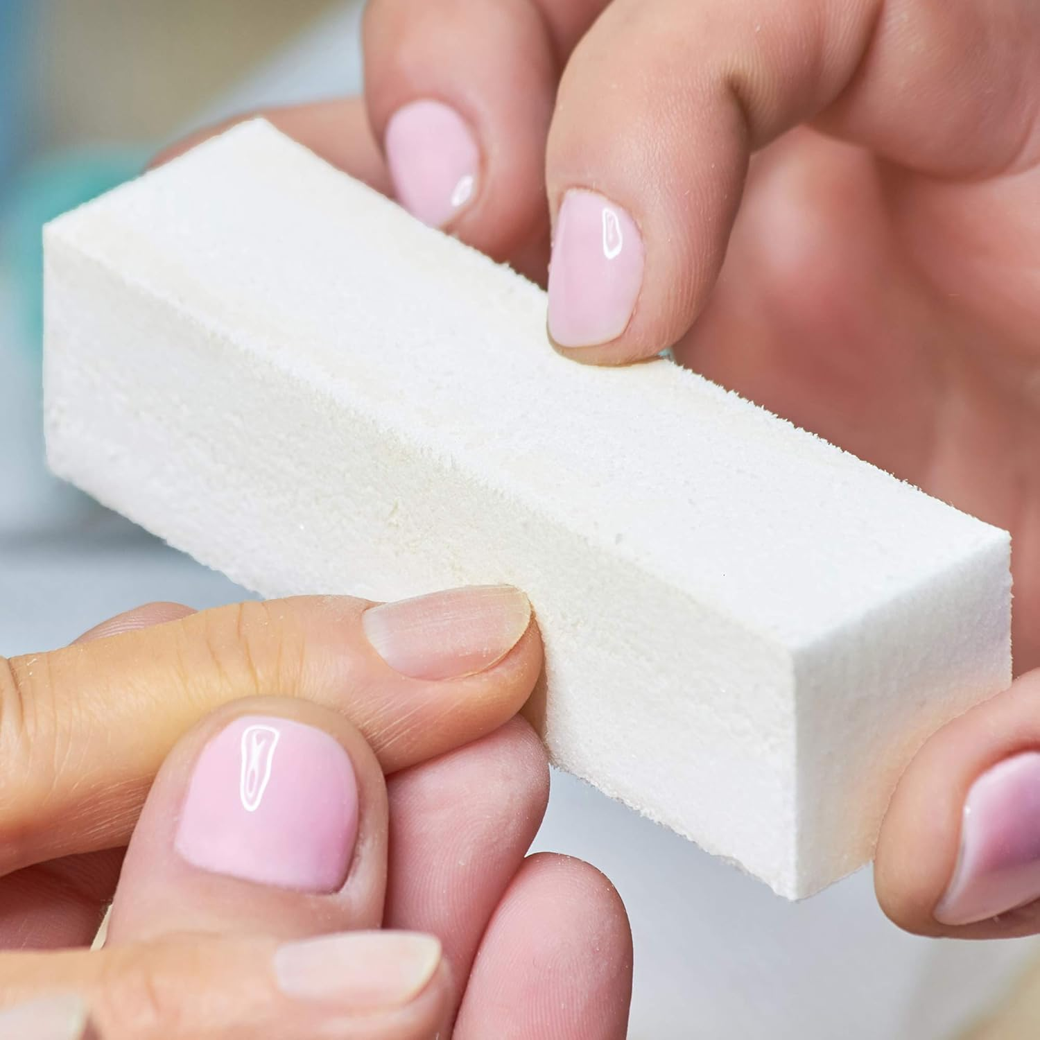 TRIXES Pack of 10 Nail Buffer Blocks White for Natural and Acrylic Nails image number 3