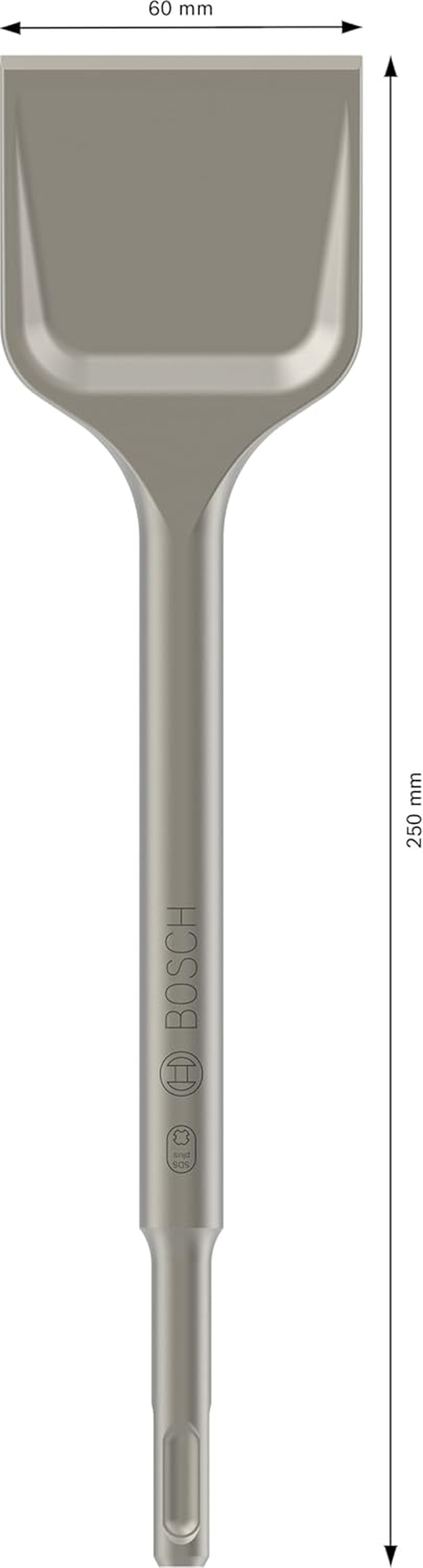 Bosch Accessories Professional SDS plus Spade Chisel (For Masonry, Mortar, 60Mm X 250Mm, Accessories for Rotary Hammer Drills) image number 2
