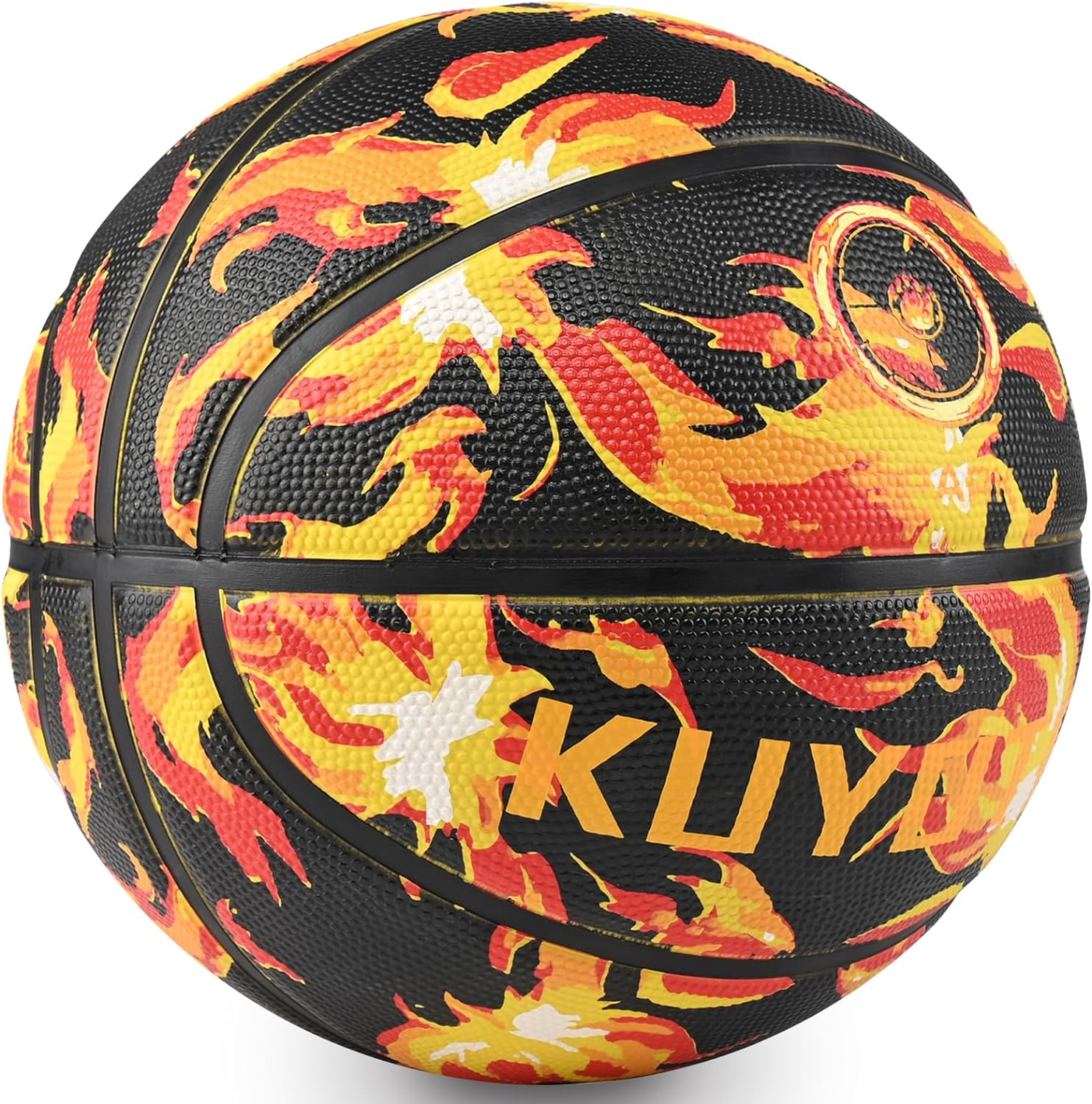 KUYOTQ Kids Youth Size 5 (27.5") Premium Rubber or Composite Leather Basketball - Indoor Outdoor for Boys Teen Game Ball Gift image number 6