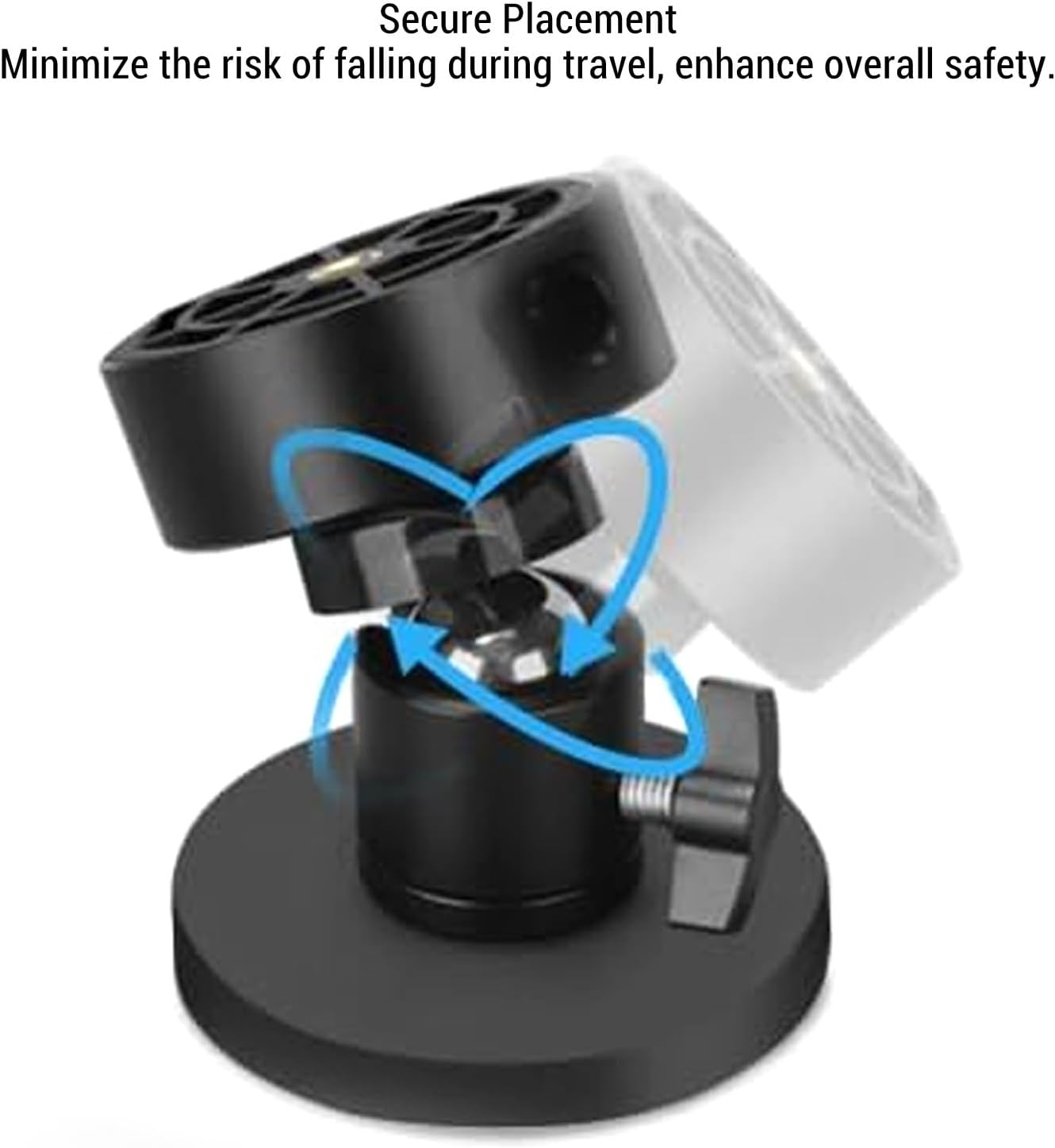 Mini Magnetic Mount, Mini Quick Release Mount, Adjustable Angle Car Roof Mount for Mini, 30KG Strong Suction Magnetic Mounting Bracket for RV Boat Roof