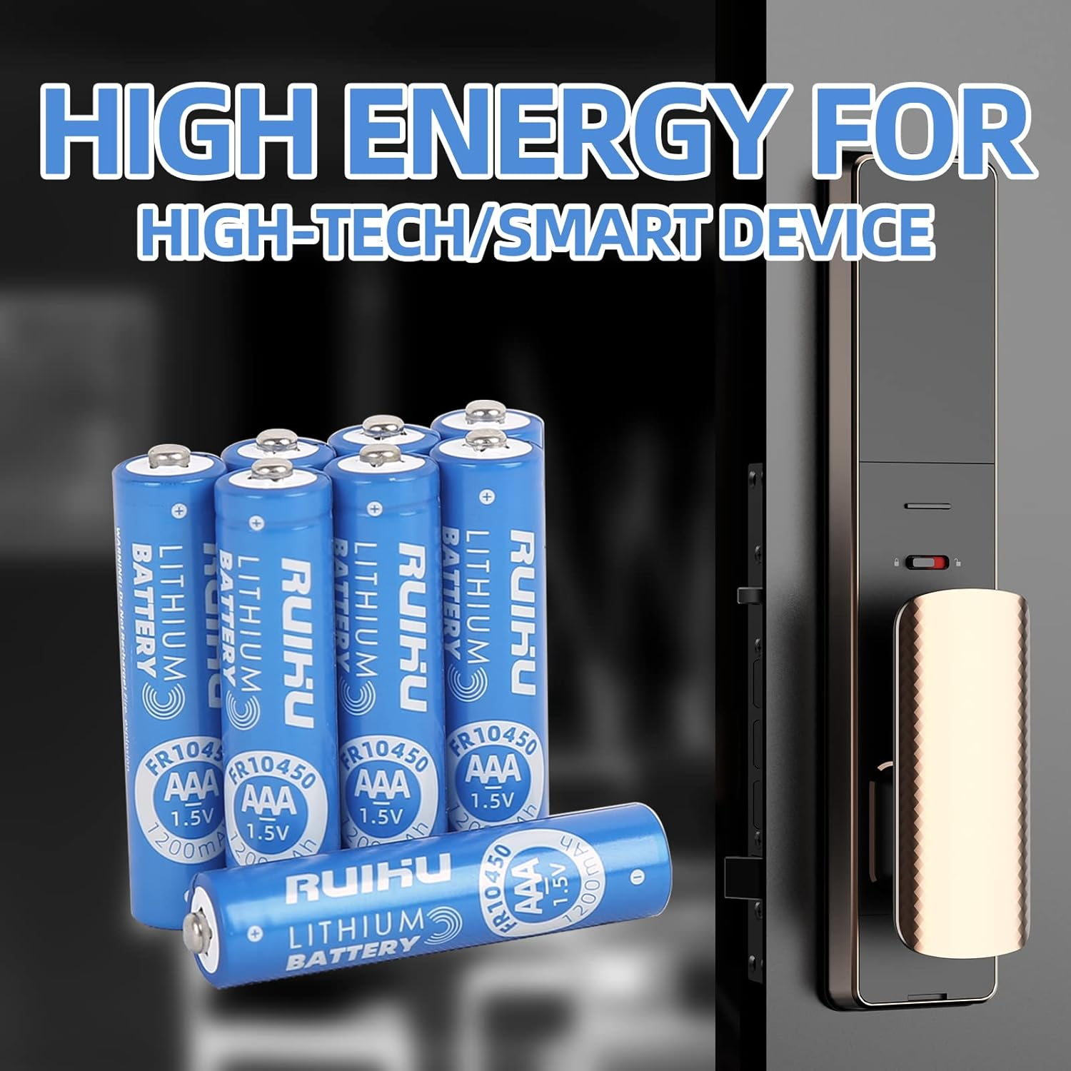 AAA Batteries, 8 Pack Lithium Iron Triple a Batteries, 1.5V 1200Mah Longer Lasting AAA Lithium Batteries, Non-Rechargeable (Lithium AAA - 8 Count) image number 3