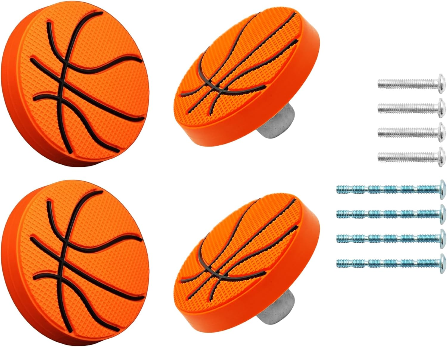 6Pcs Yellow Flower Shape Knobs - Soft Rubber Handles, Cabinet Drawer Pulls for Kids' Rooms & Closets, 1.8X1.8X0.85 Inch with Screws image number 7