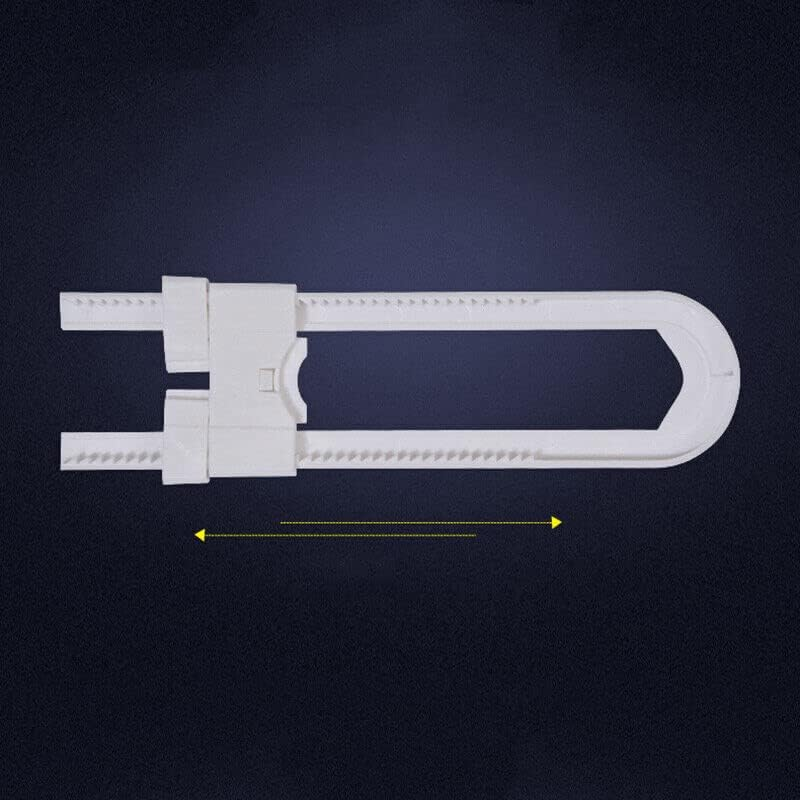 AIMALL Baby Safety Lock Child Kids U-Shaped Drawer Door Cabinet Cupboard Lock, Durable Plastic image number 2