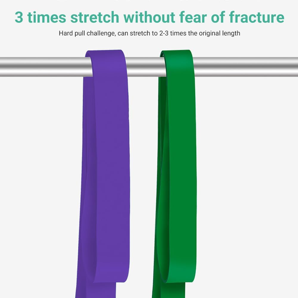 Set of 5 Heavy Duty Resistance Bands,Pull up Assistance Band,Exercise Yoga Workout Natural Latex Band for Workout, Yoga, Weightlifting, Physical Therapy, Rehab, Improve Mobility and Strength