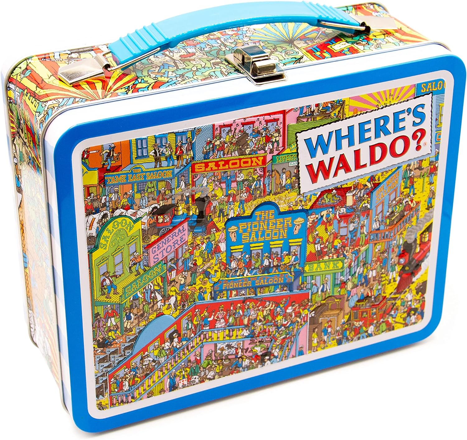 Aquarius Where'S Waldo Tin Carry All Fun Box image number 5