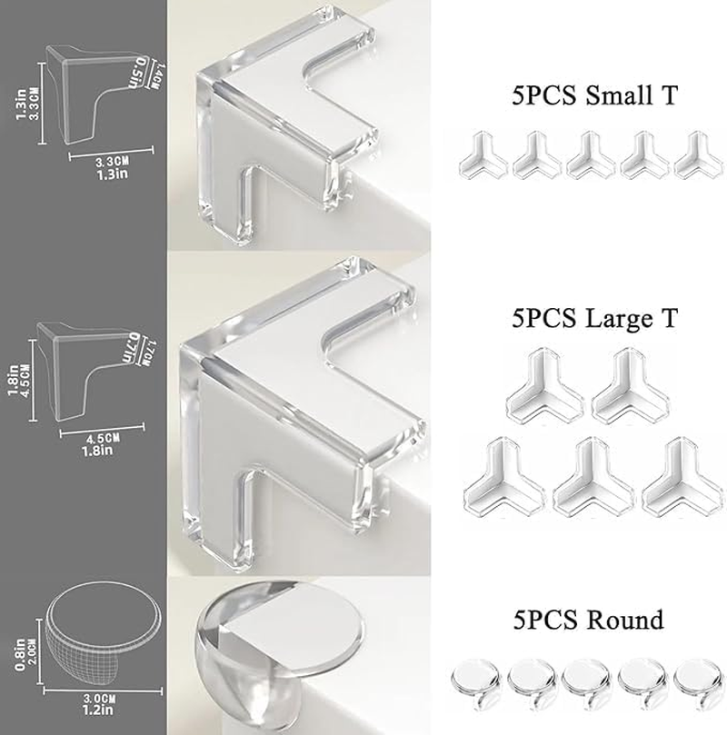 50 Pack Corner Protector for Baby, Furniture Corner Protectors Guard, Table Corner Covers, Baby Safety Corner Guards, Proof Corners and Edges Safety Bumpers Cushion (Transparent)