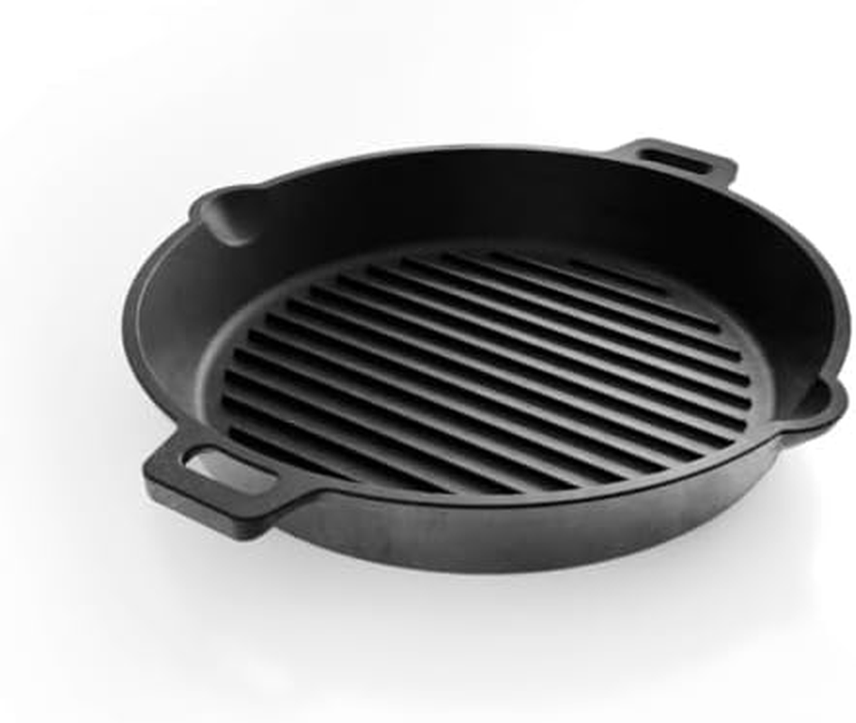 Roca Triton Cast Iron Grill Pan, 25 Cm Round, with Raised Ridges image number 2