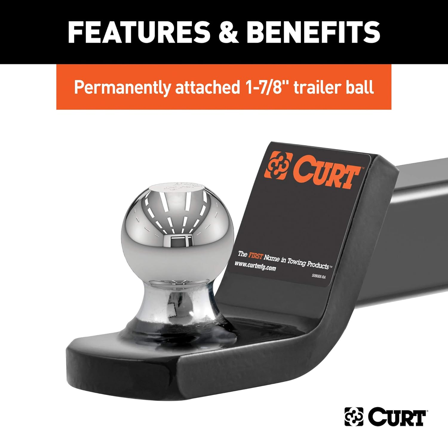 CURT 45131 Fusion Ball Mount image number 1