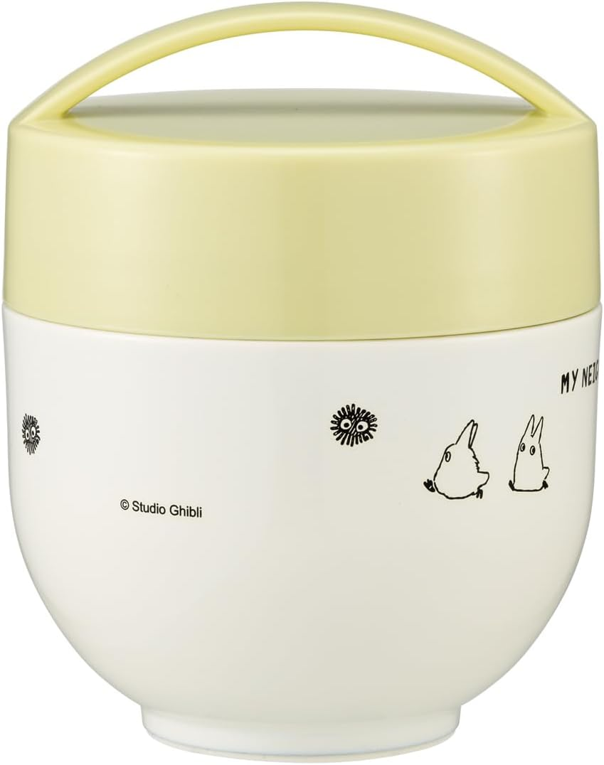 Skater LDNC6AG-A Antibacterial Insulated Lunch Box, Rice Bowl Shape, Lunch Jar, 19.3 Fl Oz (540 Ml), My Neighbor Totoro, March, Studio Ghibli