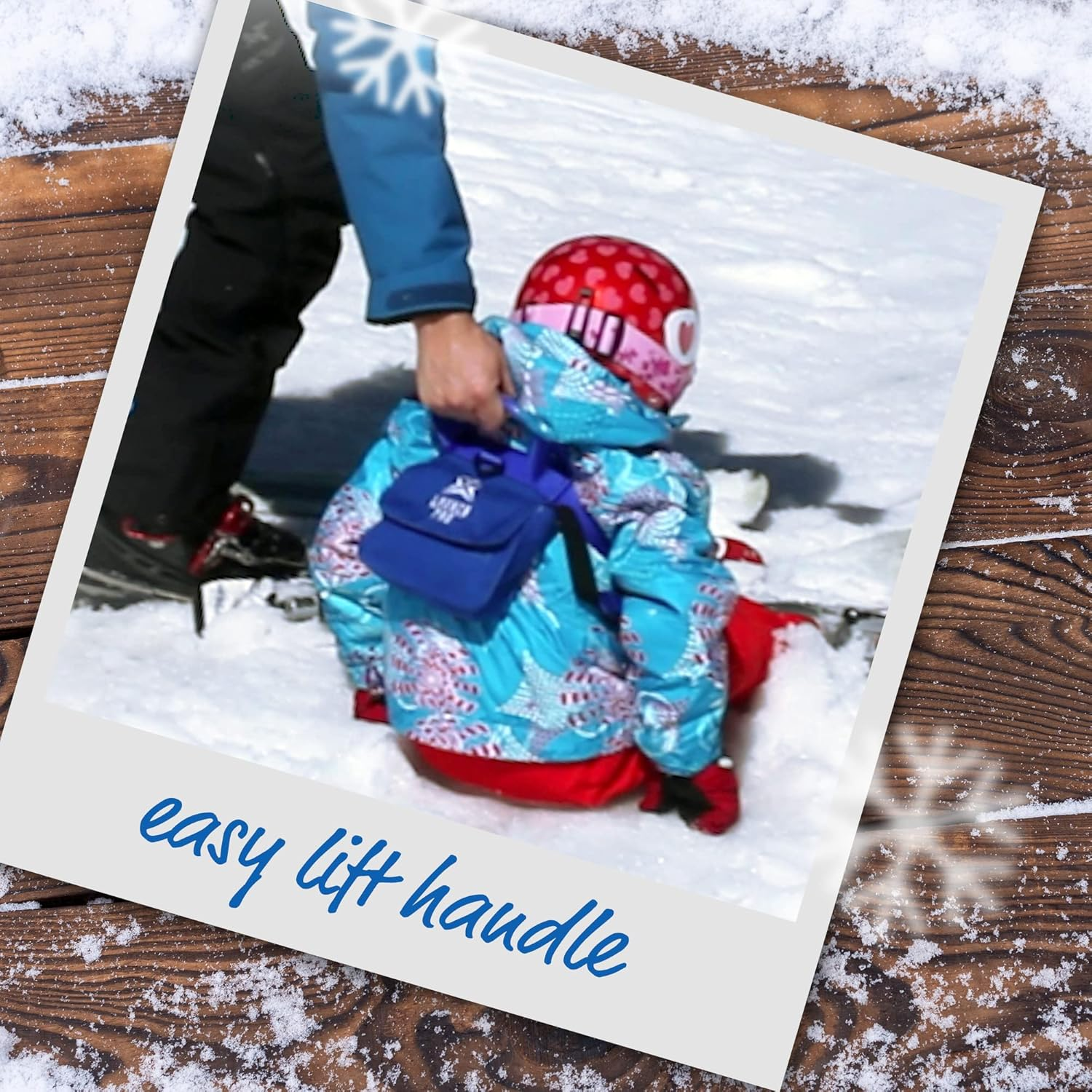 Launch Pad Ski and Snowboard Training Harness - Learn to Ski - Shock Absorbing Leashes - Teaches Speed Control - Perfect for Beginners image number 3