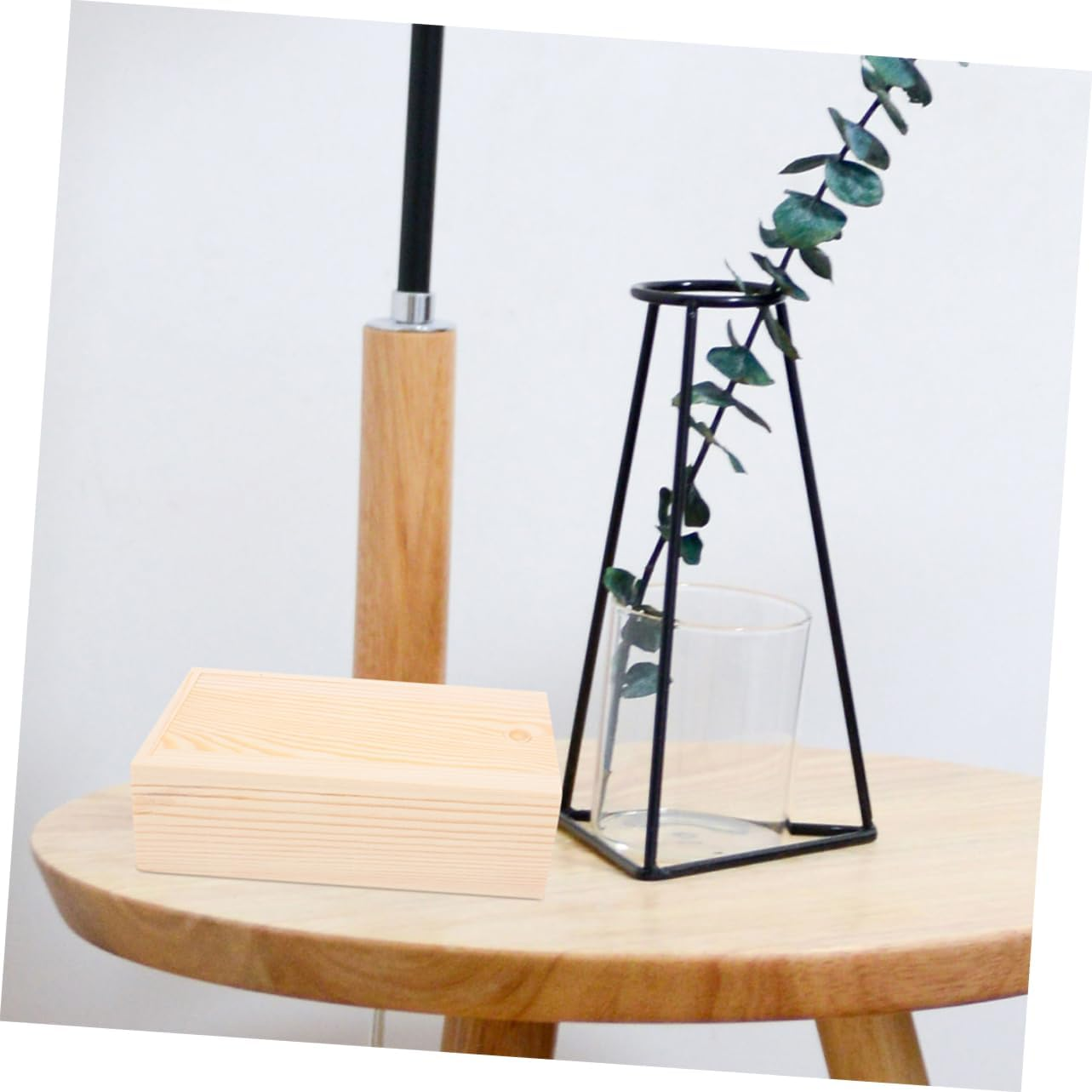 HOMSFOU 2Pcs Pine Wood Slide Lid Boxes Wooden Storage Keepsake Craft Organizers Small Unfinished Wood Boxes for DIY Jewelry and Desk Storage 14.5X7.5X4.5Cm image number 6