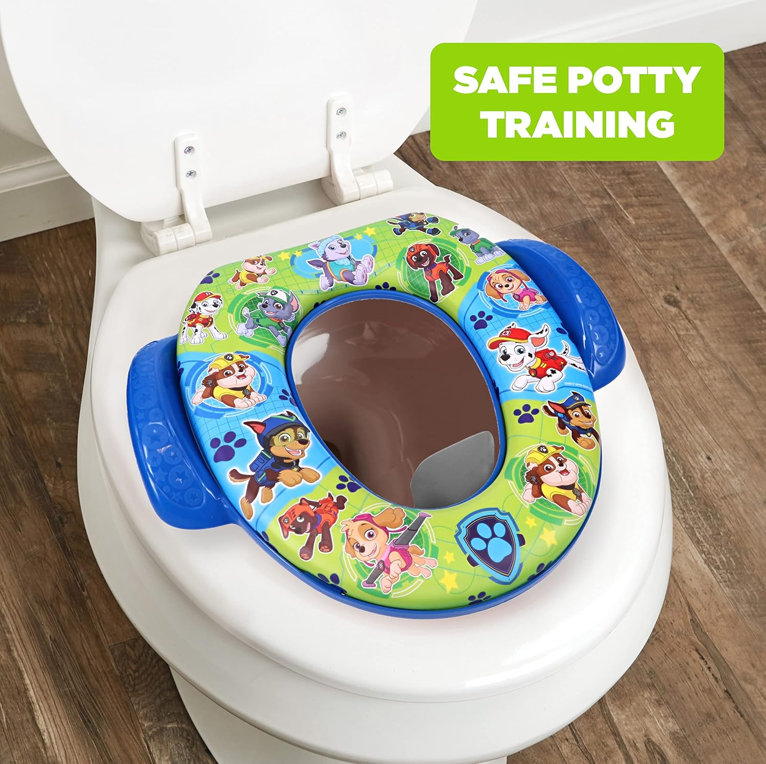 Nickelodeon PAW Patrol Mission Paw Soft Potty Seat and Potty Training Seat - Soft Cushion, Baby Potty Training, Safe, Easy to Clean image number 5
