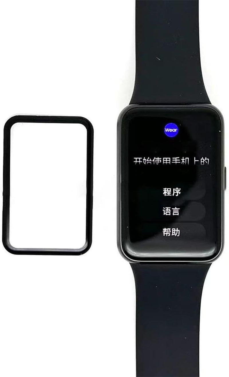 3 PCS Tempered Glass Film for Samsung Fit 3 Screen Protection, Clear Full Protective Anti-Scratch Tempered Film for Samsung Galaxy Fit3 Wristband Screen Protector Cover image number 5