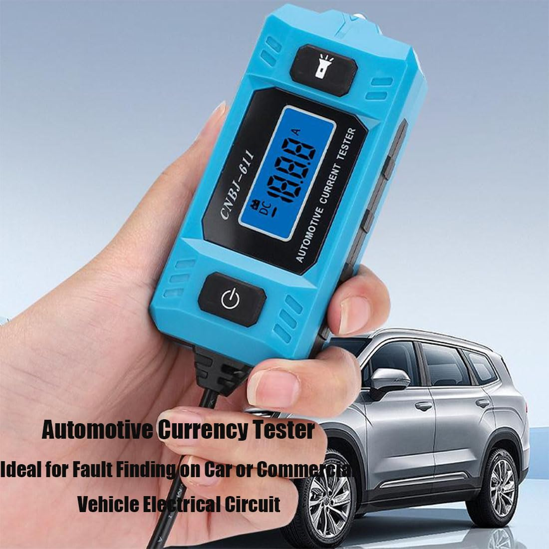 Automotive Circuit Fault Probe Tester, Portable 20A 48V High-Precision Current Tester with LED Display & Front Lighting, Wire Tracer, Car Relay Fuse Blade Checker Electrical Tool (3Pcs) - 2Pcs image number 4