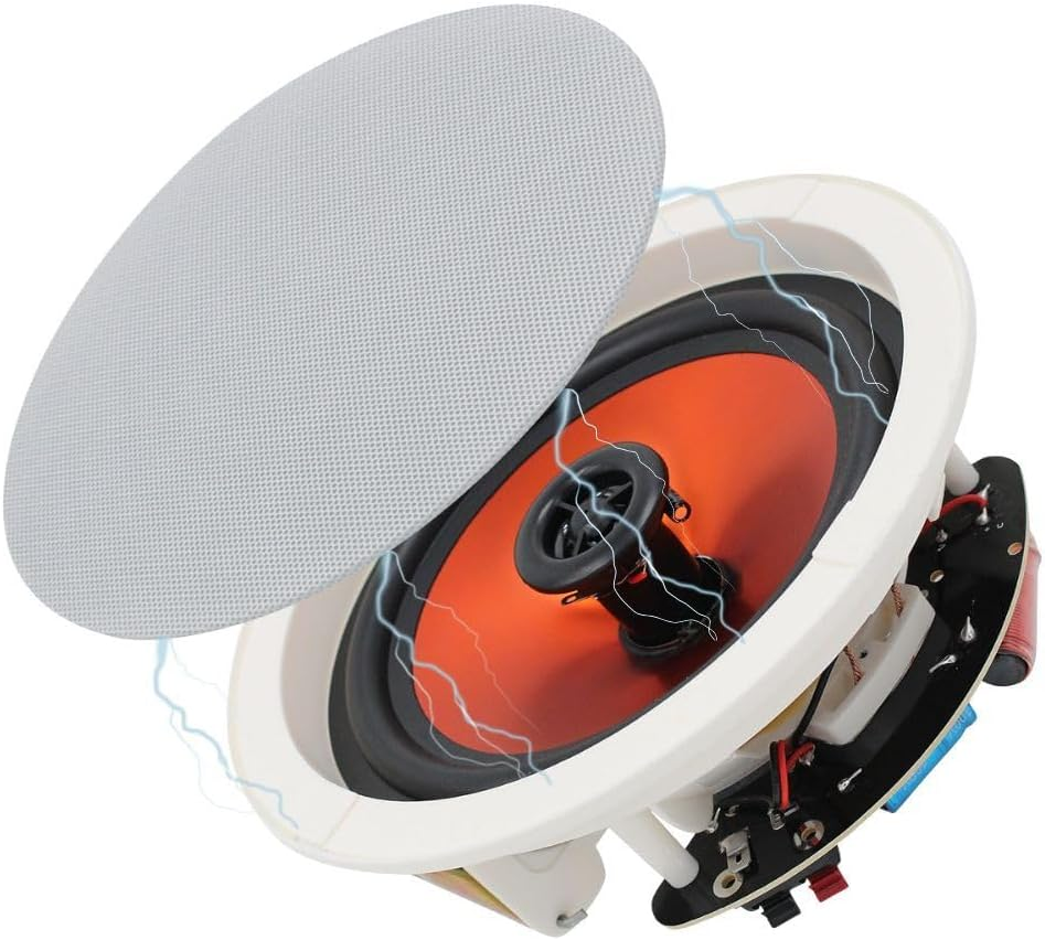 Maro Passive Bluetooth Ceiling Speaker, 5.25 Inches in Wall Add-On Speaker for BCS-50T System Only, 1 Passive Speaker image number 2