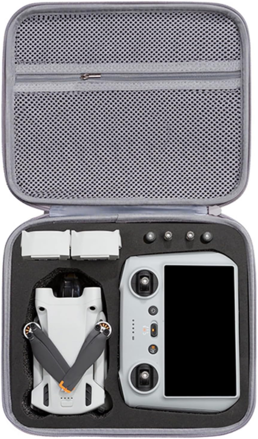 XBERSTAR Carrying Case for DJI Mini 3 Pro Case Storage Bag Portable Travel Bag for DJI Mini 3 Drone Accessories, Grey, Carrying Case image number 1