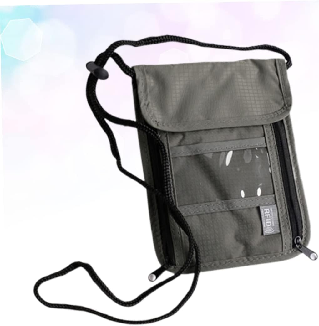 HAKIDZEL Passport Bag Travel Wallet Neck Hanging Bags Passport Holder Credit Wallet and for Everyday Use Travel Scenario image number 1
