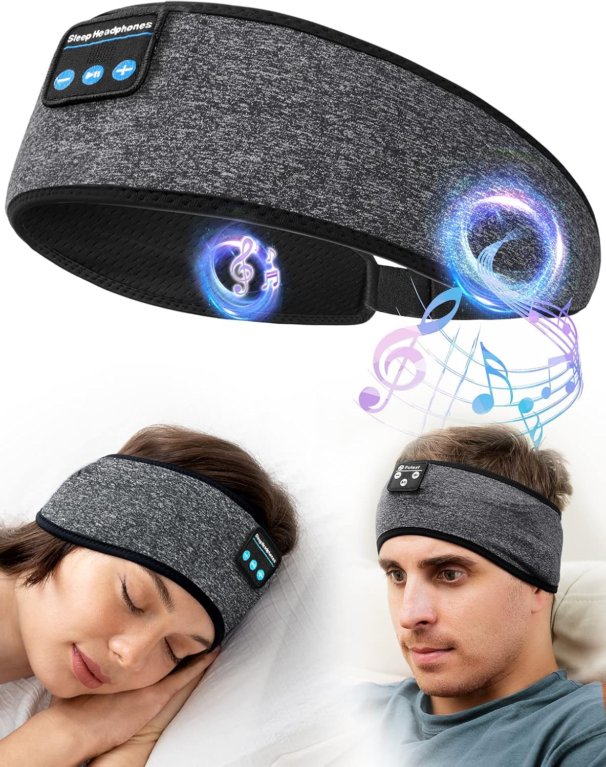 Bluetooth Sleeping Headphones,Perytong Skin-Friendly Wireless Music Bluetooth Sleep Eye Mask,Upgraded Travel Sleeping Headset,Bluetooth Handsfree Sleep Eye Shades Built-In Speakers Microphone Washable