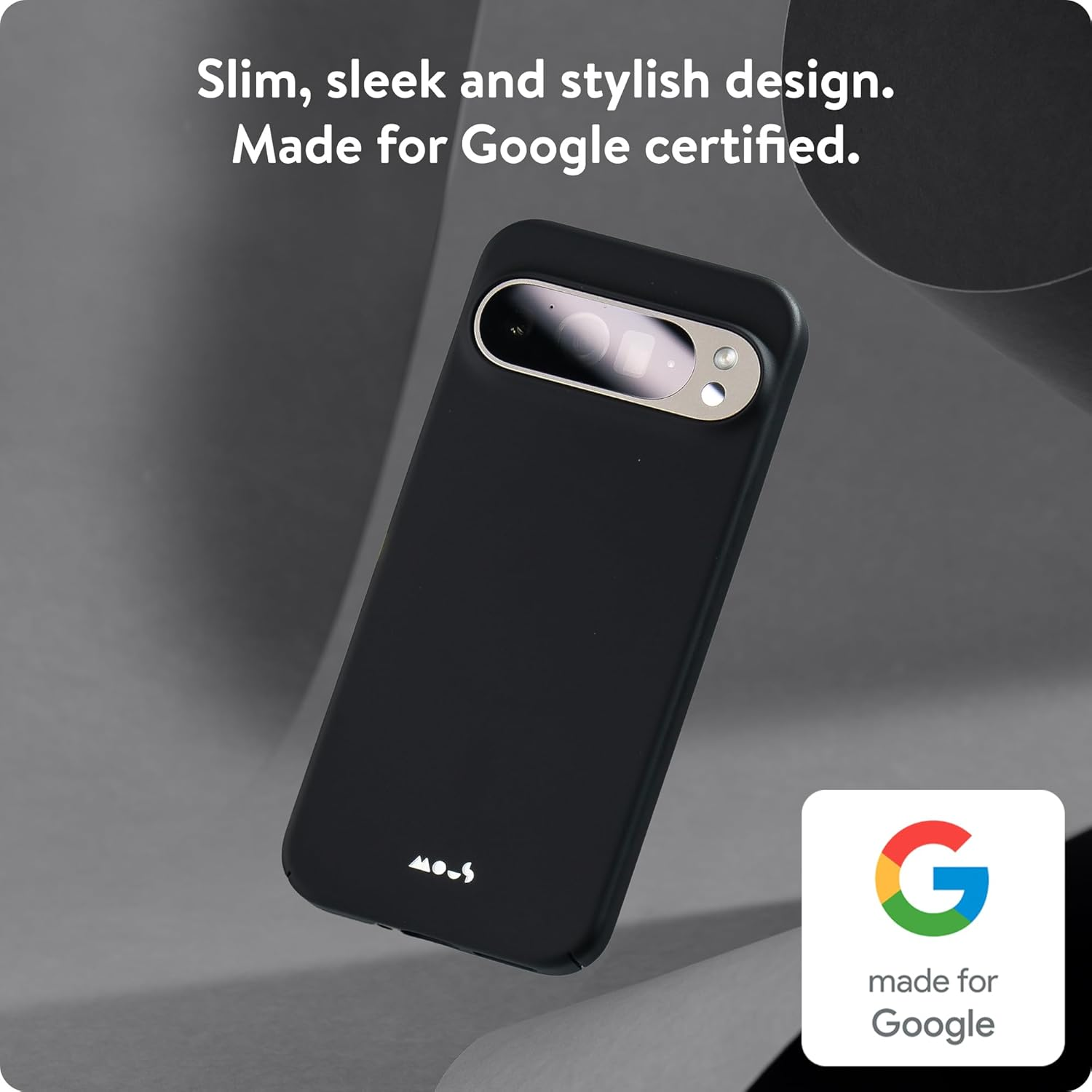 Mous for Google Pixel 9 Pro XL Case Magsafe Compatible - Super Thin - Magnetic Phone Cover - Black image number 5