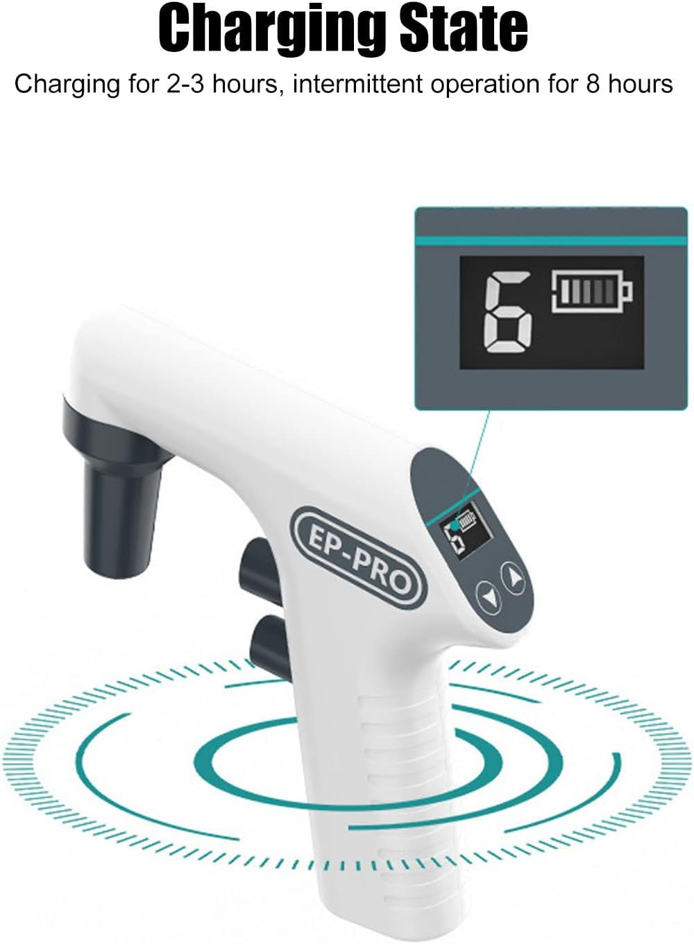 Electric Pipette Controller, 0.1‑100Ml Digital Automatic Pipettor Motorized Pipette Filler, 6 Levels Adjustable Speed Electronic Pipettors Pump for Biology Chemical (AU Plug image number 3