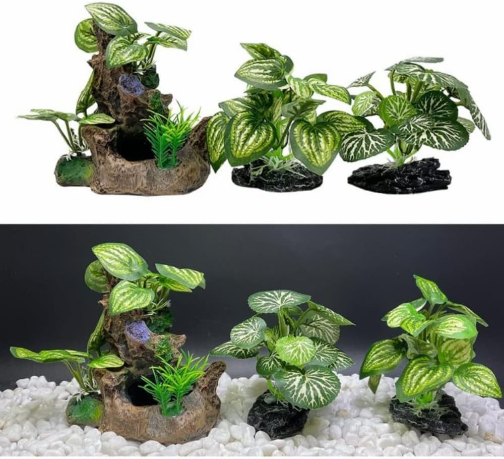 Fish Tank Decorations,Artificial Plant Goldfish Waterscape Aquarium Decor,Applicable to Office and Household Simulation Fish Tank Plants
