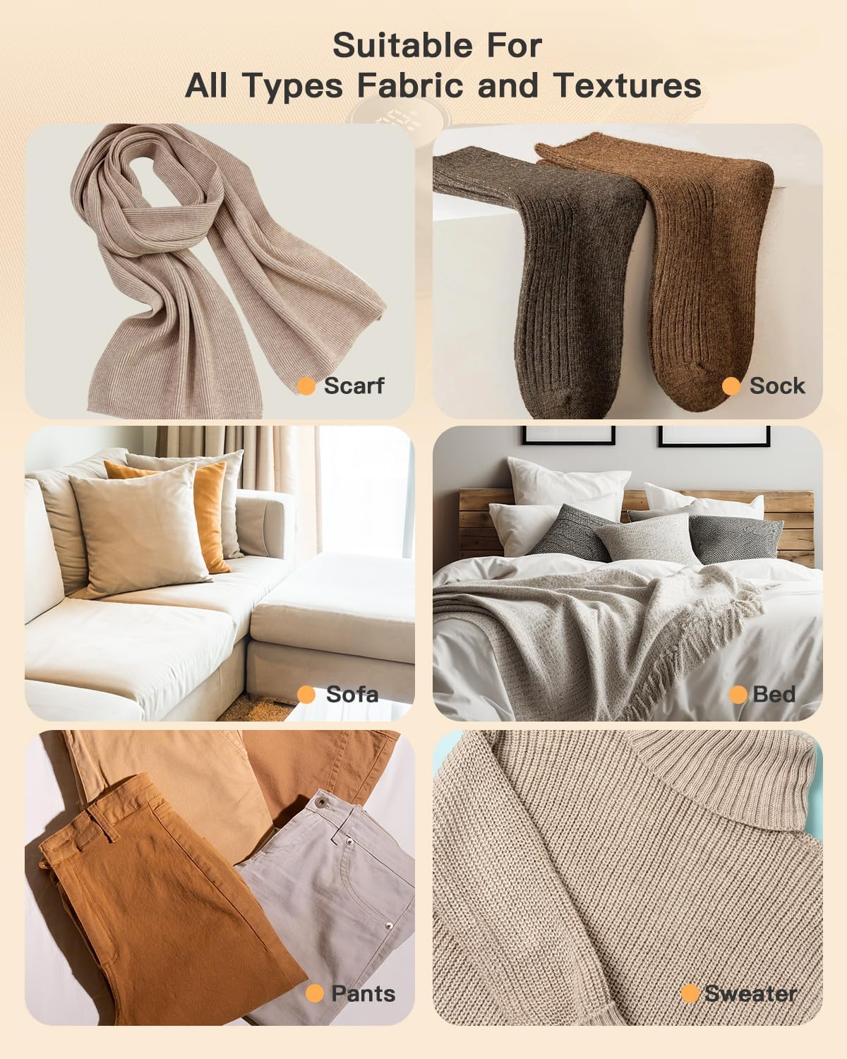 Coldsky Rechargeable Fabric Shaver, Lint Shaver with Digital Display, Sweater Shaver with 6-Leaf Blades and Safety Lock, 3-Speeds Defuzzer Remove Fuzz, Pills from Clothes, Furniture, Sofa, Blanket - Dark Gray image number 6