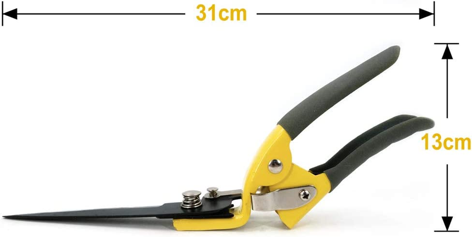 Jardineer Garden Grass Shears, Grass Clippers with Sharp Blade, Smooth Cut Grass Shears with Non-Slip Grip. Garden Shears Good for Trimming Various Grasses image number 6