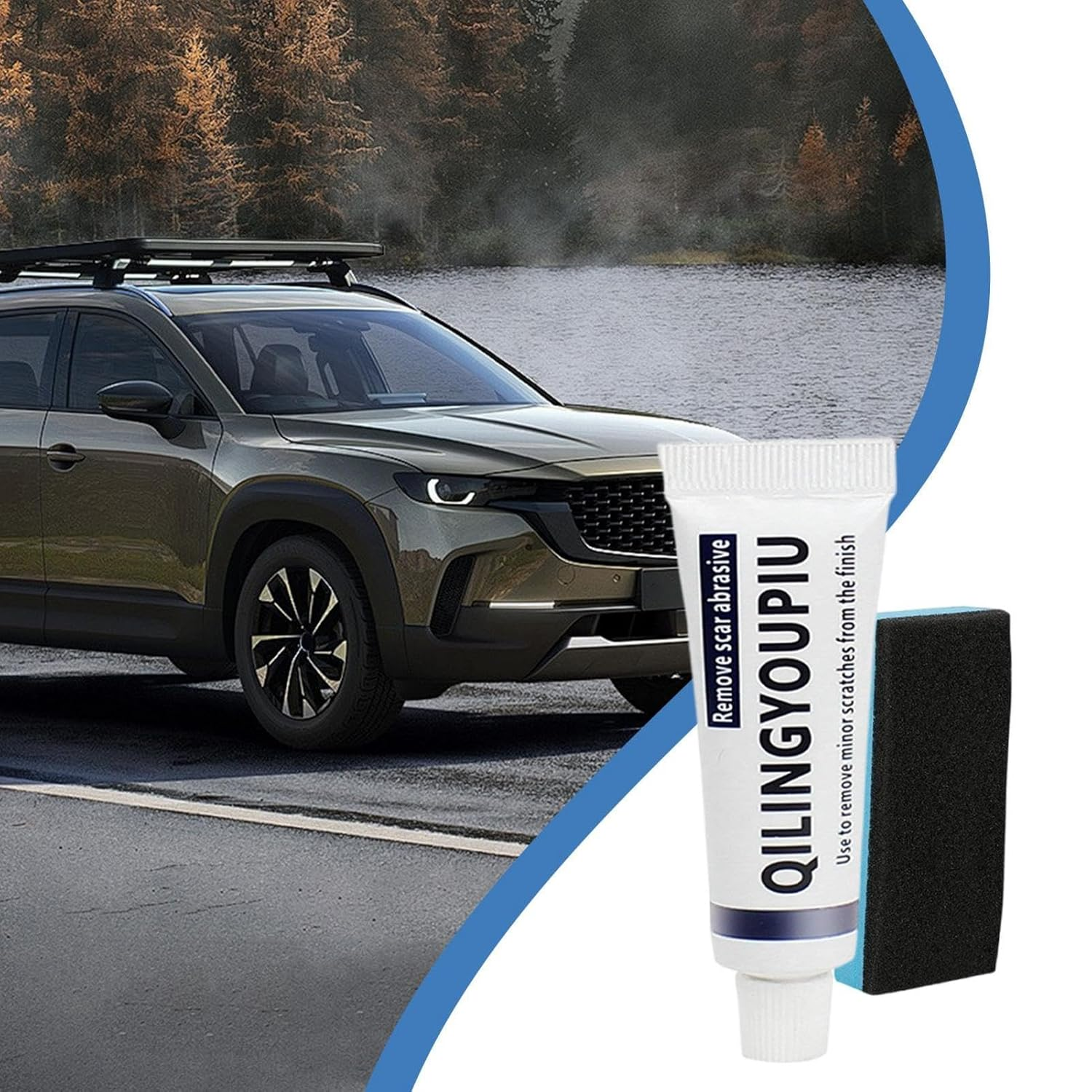 Car Paint Scratch Repair - Safe Polishing Compound Car Paint Restorer with Sponge - Car Scratch Remover for Scratches, Wear & Water Stains image number 1