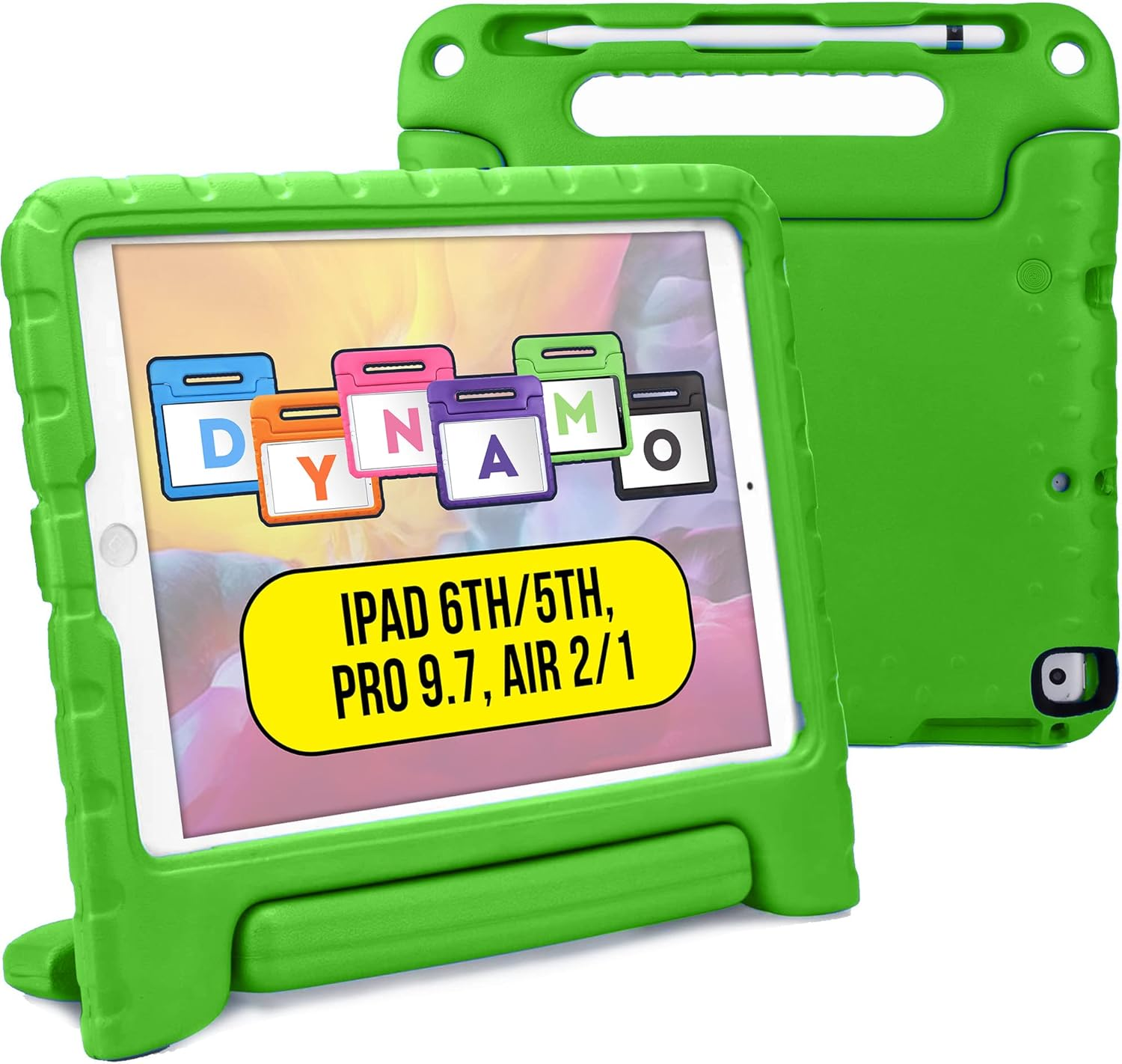 Official Cooper Dynamo Case for Ipad Air 1/ Ipad Air 2 Case for Kids, Ipad 6Th/ Ipad 5Th Generation Case for Kids, Ipad Pro 9.7 | Rugged Foam, Magic Handle, Stand, Pencil Holder, Eco-Mailer image number 3