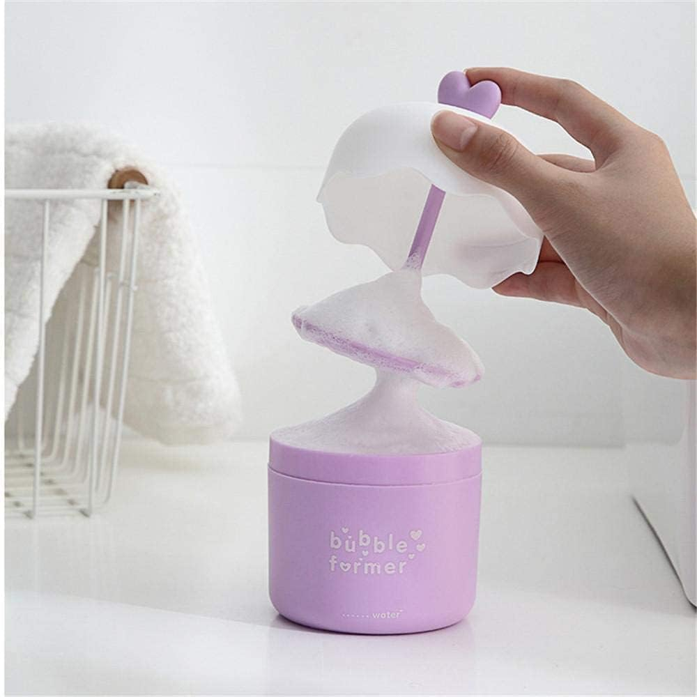 Blue Facial Cleanser Foam Maker Cup,Bubble Foamer Device,Bubble Foamer Bubbler for Facial Cleanser,Foam Cup,Bubble Maker for Face Wash Cleansing Appliances and Brushes